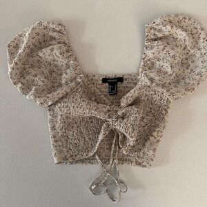 Forever 21 floral‎ top size small